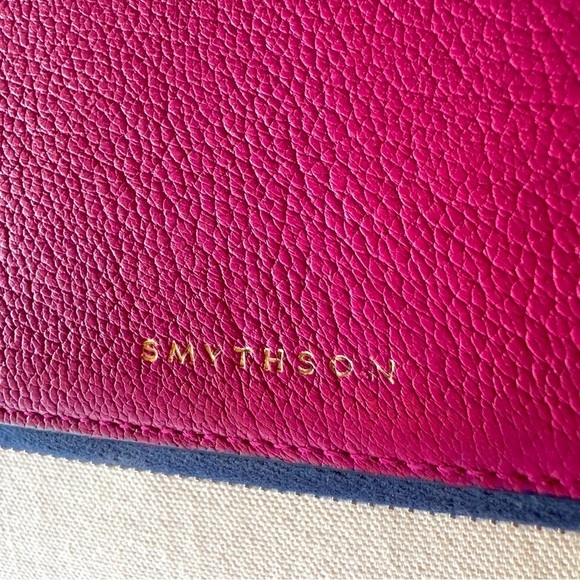SMYTHSON Leather iPad Case 9.7” Fuschia Goatskin Zip Closure - Picture 2 of 14
